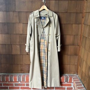 Vintage Burberry Long Raincoat